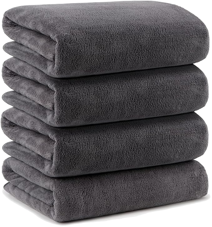 4 pack microfiber bath towels